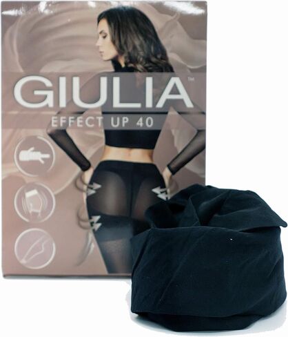 Classic tights with a slimming effect Effect up 40 DEN tm Giulia (nero, 2-S (4'10"- 5'5" 146-165cm; hip 36-40" 92-100cm)) in Saudi Arabia