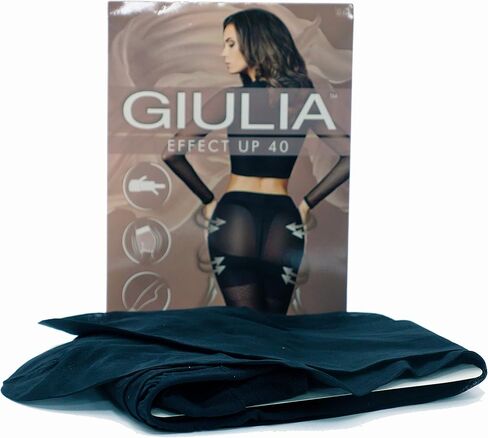 Classic tights with a slimming effect Effect up 40 DEN tm Giulia (nero, 2-S (4'10"- 5'5" 146-165cm; hip 36-40" 92-100cm)) in Saudi Arabia