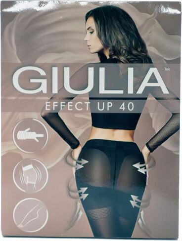 Classic tights with a slimming effect Effect up 40 DEN tm Giulia (nero, 2-S (4'10"- 5'5" 146-165cm; hip 36-40" 92-100cm)) in Saudi Arabia