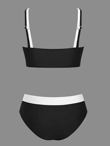 Cupshe Women's Bikini مجموعات سكوب أشرطة قابلة للتعديل in Kuwait