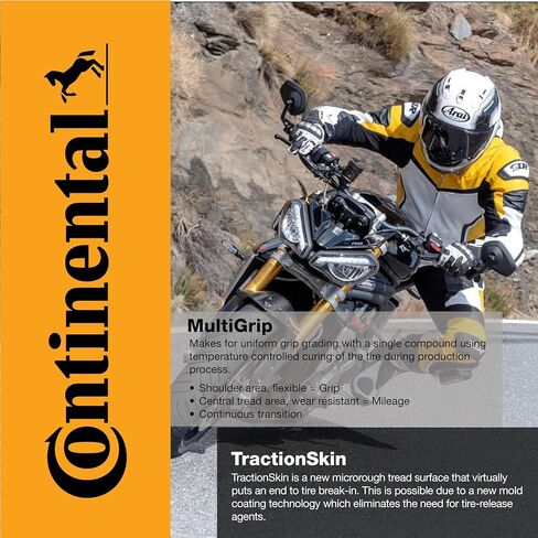 Continental Contisportattack 4 200/55ZR17 إطار الدراجات النارية الرياضية الخلفية - أقصى قبضة ، معالجة ضوئية ، ودقة توجيه رائعة 200/55-17 in Kuwait