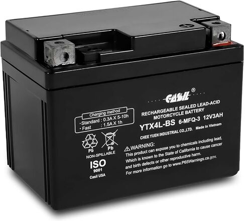 YTX7L-BS بطارية 12 فولت 7 أمبير لهوندا 250 CMX250C المتمردين 1996-2014 in Saudi Arabia
