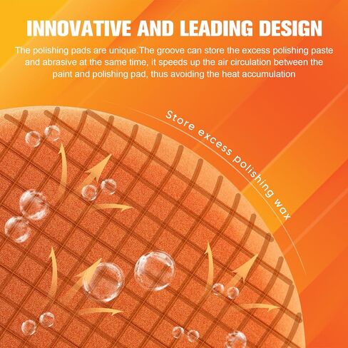 رومون 6 "منصات التلميع التلميع ، 7pcs 6.5 بوصة الوجه الكبير للوحة الدعم 6 بوصة ، وسادات الإسفنج المركب ومجموعة من وسادة التلميع الصوف لمركبة المخزن المؤقت للسيارة ، والتلميع والشمع in Kuwait