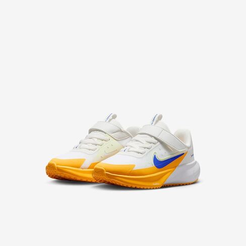 Nike Sonic Fly Little Kids' Running Shoes (FZ0016-100, Summit White/Volt Tint/White/Hyper Royal) in Saudi Arabia