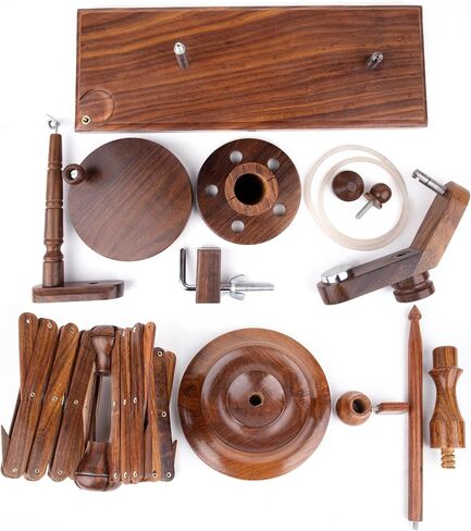 Ayan Handicraft Well Crafted Yarn Swift and Ball Winder Combo - Yarn Cake Winder, Yarn Winder and Swift, Yarn Winder Large Capacity (Rosewood Combo) in Kuwait