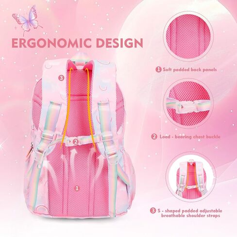 Aesthetic Kawaii Rainbow Backpack in Saudi Arabia