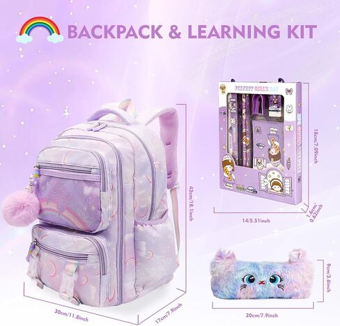 Aesthetic Kawaii Rainbow Backpack in Saudi Arabia