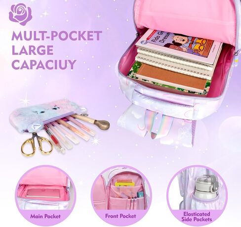 Aesthetic Kawaii Rainbow Backpack in Saudi Arabia