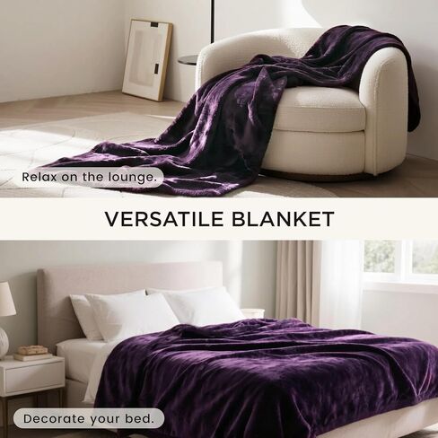 gogobunny Waterproof Blanket for Bed Couch, Sherpa Fleece Throw, 50x60 in Saudi Arabia