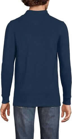 Lands' End School Uniform Young Men's Long Sleeve Mesh Polo Shirt in Kuwait
