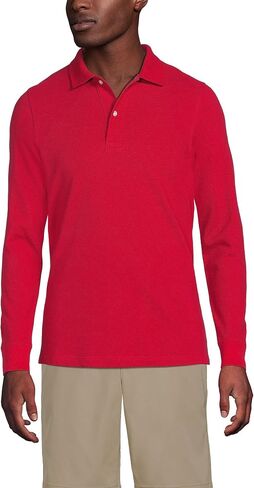 Lands' End School Uniform Young Men's Long Sleeve Mesh Polo Shirt in Kuwait