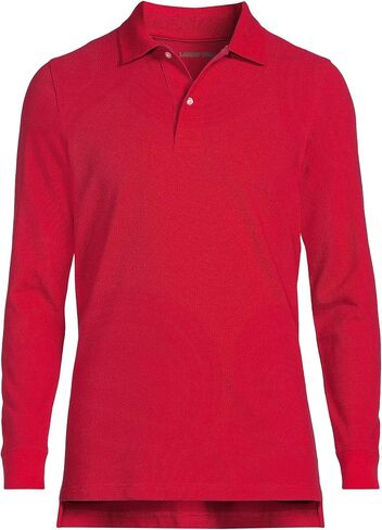 Lands' End School Uniform Young Men's Long Sleeve Mesh Polo Shirt in Kuwait
