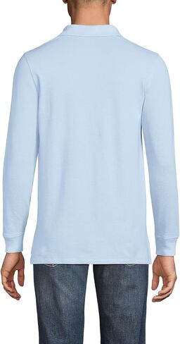 Lands' End School Uniform Young Men's Long Sleeve Mesh Polo Shirt in Kuwait