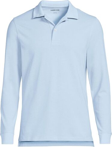 Lands' End School Uniform Young Men's Long Sleeve Mesh Polo Shirt in Kuwait