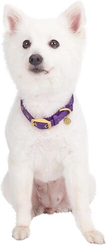 طوق كلب قابل للتعديل بحجر الراين المتلألئ من Blueberry Pet مع مشبك معدني، وردي فرنسي، رقبة 9-12.5 بوصة، للسلالات الصغيرة in Kuwait