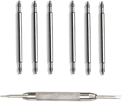 22mm Spring Bar Pins Stainless Steel Watch Pins for Attaching Watch Band to Watches or Buckle 6pcs Diameter 1.5mm (22mm) in Kuwait
