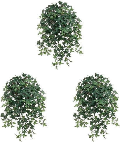 اللبلاب الإنجليزي المتتالي - كرمة اللبلاب الاصطناعي لتعليق ديكور السلة، وصناديق النوافذ، والديكور الداخلي، والمزارع الخارجي - نبات صناعي مقاس 27 بوصة مع 450 ورقة خضراء in Kuwait