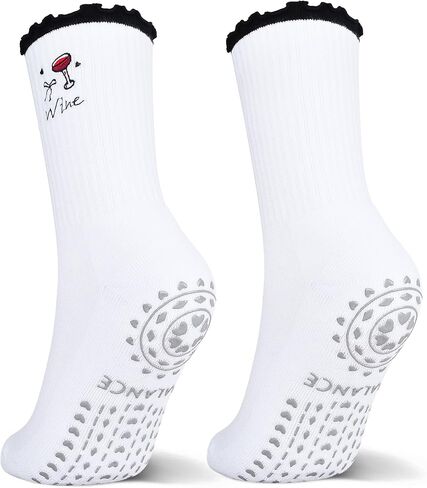 Women's Cute Pilates Socks - Non - Slip Ballet Style, Ideal for Yoga & Fitness in Saudi Arabia