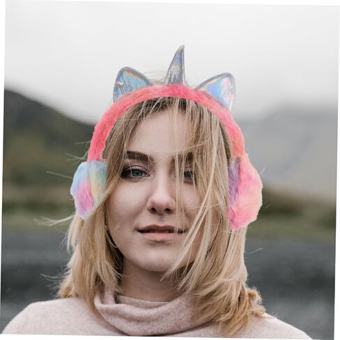 LIFKOME Unicorn Earmuffs Lovely Ear Cover Comfortable Winter Earmuff Winter Supply Girl Ear Protector Children in Saudi Arabia