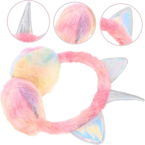 LIFKOME Unicorn Earmuffs Lovely Ear Cover Comfortable Winter Earmuff Winter Supply Girl Ear Protector Children in Saudi Arabia