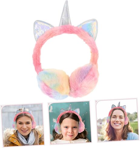 LIFKOME Unicorn Earmuffs Lovely Ear Cover Comfortable Winter Earmuff Winter Supply Girl Ear Protector Children in Saudi Arabia