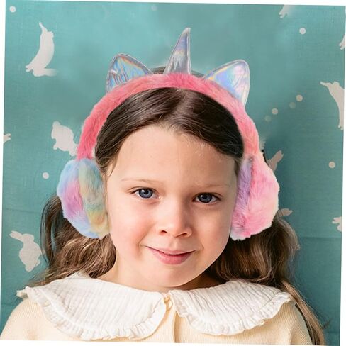 LIFKOME Unicorn Earmuffs Lovely Ear Cover Comfortable Winter Earmuff Winter Supply Girl Ear Protector Children in Saudi Arabia