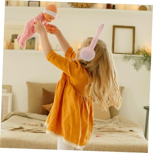 LIFKOME 1pc Boys and Girls Plush Ear Earmuff Cute Rabbit Ear for Girls Thick Fleece Lined for Outdoor Cold Weather Activities Light Pink in Saudi Arabia