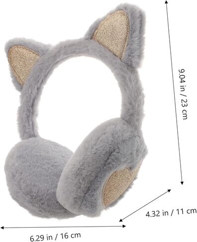 Lifekome Girls Cat Earmuffs Soft Plush Winter Earmuff Outdoor Warmth School Snowball Fun in Saudi Arabia