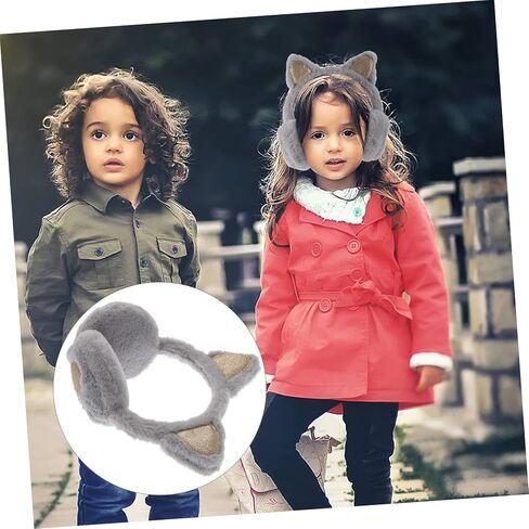 Lifekome Girls Cat Earmuffs Soft Plush Winter Earmuff Outdoor Warmth School Snowball Fun in Saudi Arabia
