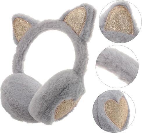 Lifekome Girls Cat Earmuffs Soft Plush Winter Earmuff Outdoor Warmth School Snowball Fun in Saudi Arabia