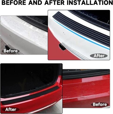 Exterior Rear Bumper Protector Compatible with Camry 2021 2020 2019 2018 2017 2016 2015 2014 2013, for Toyota Camry Rear Bumper Guard (Black) in Kuwait