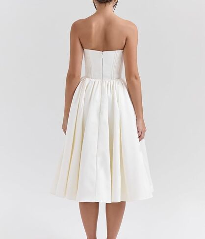 Women's Solid Color Sexy Strapless Maxi Dress Plus Size Tube Top Long Sundress Summer Tube Y2K Party Club Dresses in Saudi Arabia
