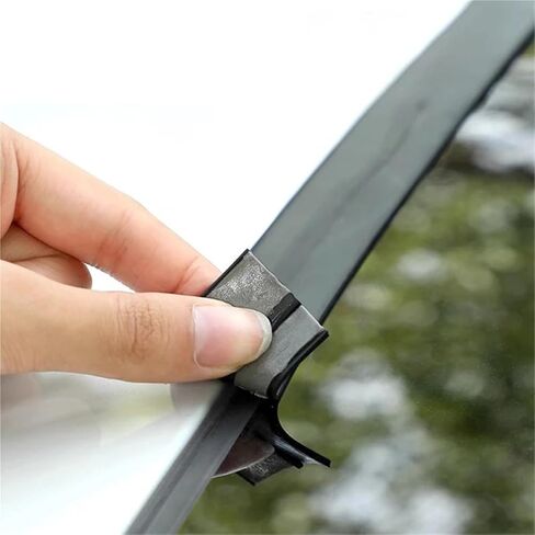Car Front Windscreen Sunroof Sticker Rubber Seal Strip Roof Leakage Seal Soundproofing Edge Protector Accessories(14MM X 2M) in Saudi Arabia