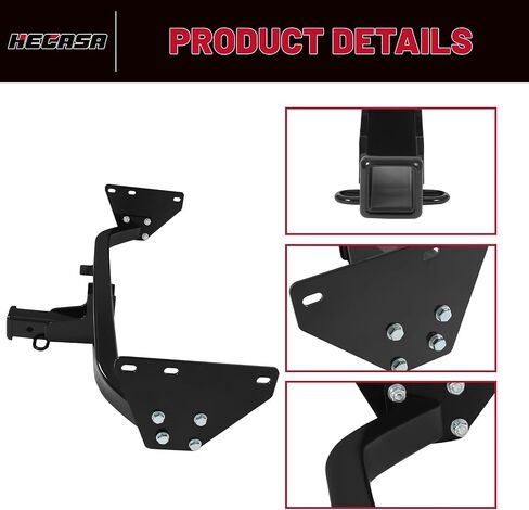 Hecasa Class 3 Trailer Hitch متوافق مع 2022-2023 Mitsubishi Outlander Tower Tow Hitch 2 بوصة المتلقي in Kuwait