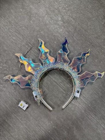 عصابة رأس JAKAWIN Ligh Up Flame Headband LED Fire Hair Band أزياء متوهجة عصابات رأس رائعة للنساء in Kuwait