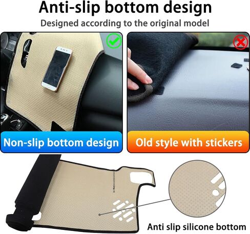 Dash Cover Mat for Toyota Tacoma Accessories 2024 2025 Dashboard Mat, Center Console Cover Sunshield Protector Pad, Dashboard Decorative Interior, UV Rays Protector Mat (Red Trim) in Kuwait