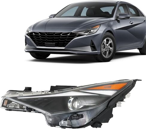 استبدال مجموعة المصابيح الأمامية Munirater لعام 2021-2022 ELANTRA الجانب السائق الأيمن 92101AB000 in Saudi Arabia
