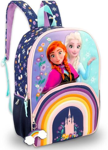 Disney Frozen Backpack for Girls - Bundle with 16" Frozen School Bag, Water Bottle, Stickers, and More | Disney Elsa and Anna Backpack for Kids in Saudi Arabia