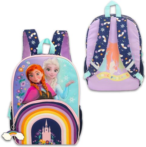 Disney Frozen Backpack for Girls - Bundle with 16" Frozen School Bag, Water Bottle, Stickers, and More | Disney Elsa and Anna Backpack for Kids in Saudi Arabia