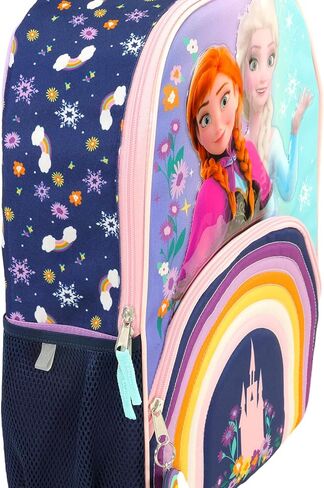 Disney Frozen Backpack for Girls - Bundle with 16" Frozen School Bag, Water Bottle, Stickers, and More | Disney Elsa and Anna Backpack for Kids in Saudi Arabia
