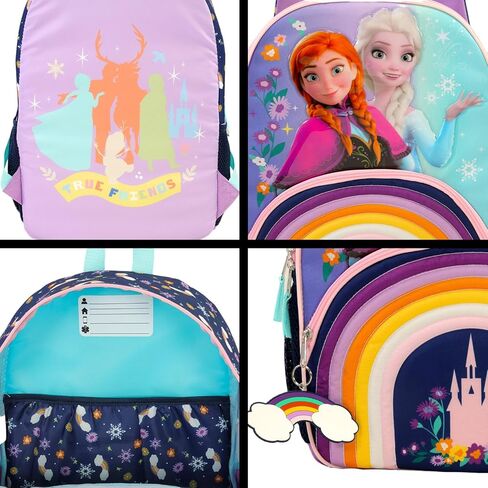 Disney Frozen Backpack for Girls - Bundle with 16" Frozen School Bag, Water Bottle, Stickers, and More | Disney Elsa and Anna Backpack for Kids in Saudi Arabia