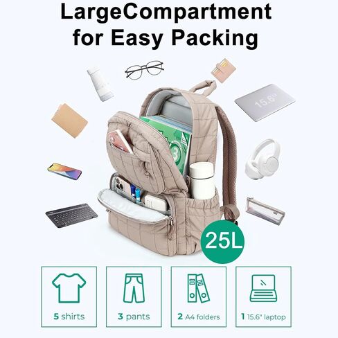 Bluboon Backpack for Girls Kids School Backpacks Bow Quilted Bookbag Multiple Pockets Lightweight 15.6 Laptop Backpack for Elementary Primary Middle School in Saudi Arabia