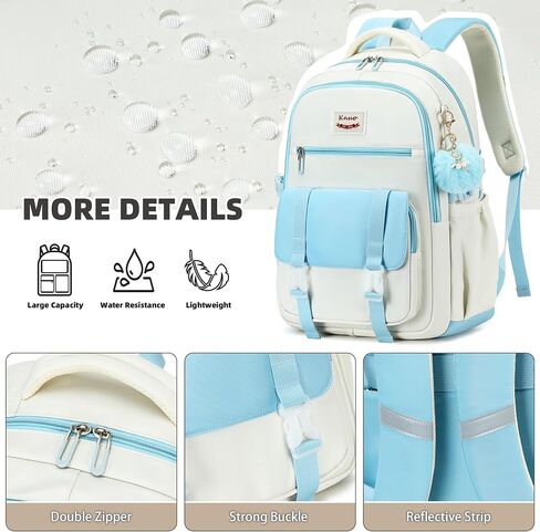 Backpacks for Girls,Laptop Bags for Women Men,3pcs Backpack with Lunch Bag Pencil Pouch Case for Teens Girl Kids Bookbag Elementary Middle School College Back Packs Student Daypack Pink Set in Saudi Arabia