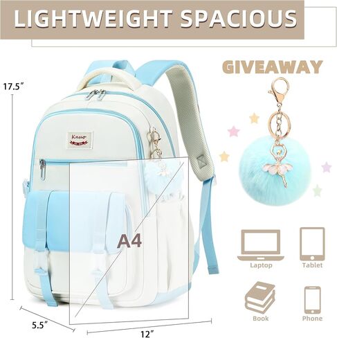 Backpacks for Girls,Laptop Bags for Women Men,3pcs Backpack with Lunch Bag Pencil Pouch Case for Teens Girl Kids Bookbag Elementary Middle School College Back Packs Student Daypack Pink Set in Saudi Arabia