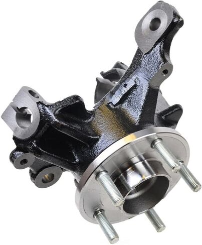 Autoshack Front Steering Knuckle & Wheel Bearing Hub Assembly 5 Lugs مع زوج ABS من 2 من السائقين والمسافرين بديل لعام 2012 2013 2014 2015 2017 2018 Ford Focus 2.0L FWD KN1035007PR in Saudi Arabia