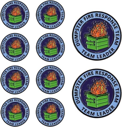 1pcs/5pcs/10pcs Dumpster Fire Response Dins for Office Vriarious Badge Higds for Attlic in Kuwait