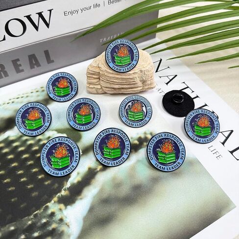 1pcs/5pcs/10pcs Dumpster Fire Response Dins for Office Vriarious Badge Higds for Attlic in Kuwait