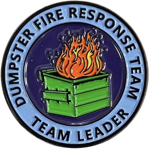 1pcs/5pcs/10pcs Dumpster Fire Response Dins for Office Vriarious Badge Higds for Attlic in Kuwait