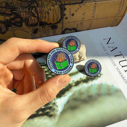 1pcs/5pcs/10pcs Dumpster Fire Response Dins for Office Vriarious Badge Higds for Attlic in Kuwait