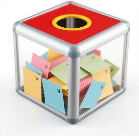KAFENDA Acrylic Donation Ballot Box for Fundraising, Suggestion Box (20cm-red) in Kuwait